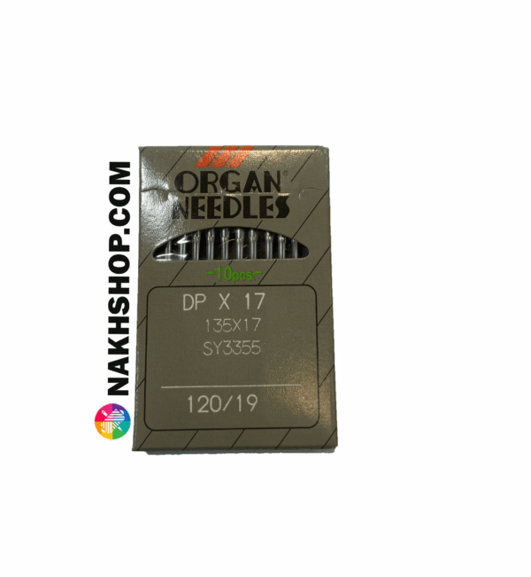 سوزن چرخ دوپایه ضخیم دوزی (DP*17)ORGAN سایز 19 - Image 1