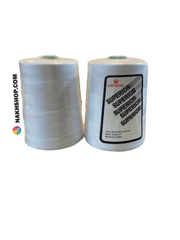 نخ پلی استر MH دولا سفید - Image 2